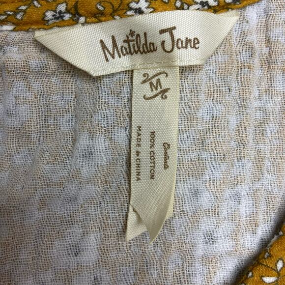 Matilda‎ Jane Size Medium Just Imagine Shay Women Ditsy Floral Peplum Top - Picture 6 of 10